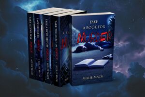 5 books blue background
